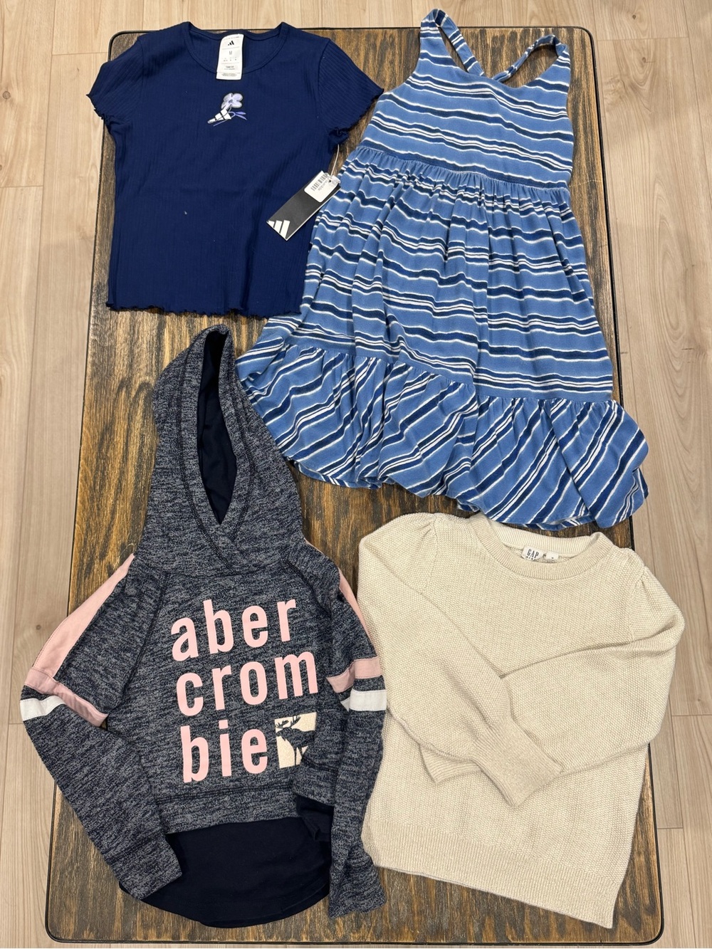 Girls Size M 8/10 Clothing Lot Adidas Polo Ralph Lauren Gap Abercrombie